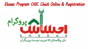 Ehsaas Program CNIC Check Online & Registration 2025